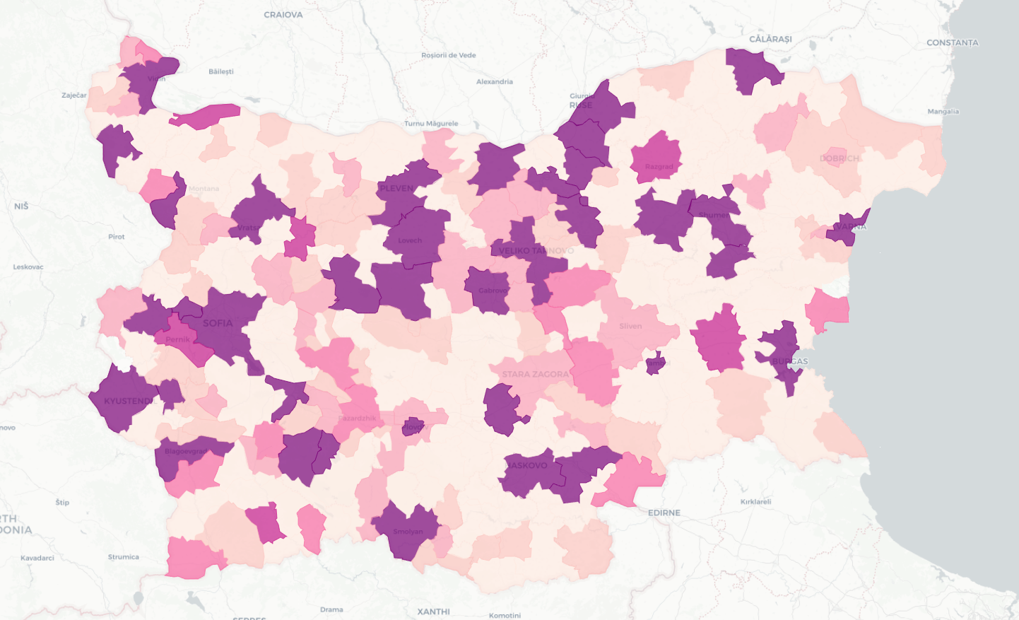 Проекти на общини за одобрение от бюджета през 2025